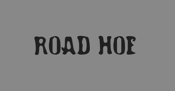 Road Hoe font thumbnail